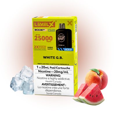 White G.B Pods Ice Level X G2 by Flavour Beast Boost 1 White G.B Pods Ice Level X G2 by Flavour Beast Boost