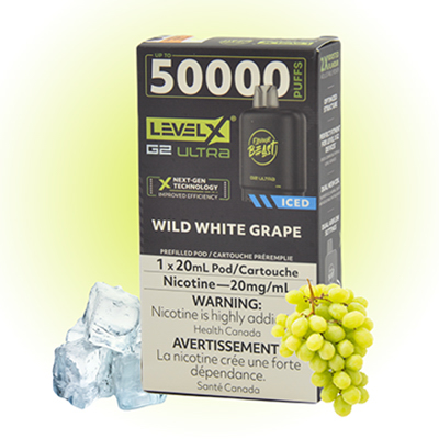 Wild White Grape Ice Pods Level X G2 Ultra by Flavour Beast 1 Wild White Grape Ice Pods Level X G2 Ultra by Flavour Beast
