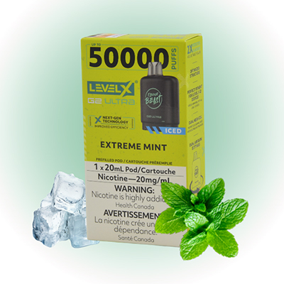 Extreme Mint Ice Pods Level X G2 Ultra by Flavour Beast 1 Extreme Mint Ice Pods Level X G2 Ultra by Flavour Beast