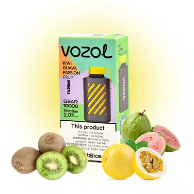 Kiwi Guava Passion Fruit Gear 10000 Puff by Vozol 1 Kiwi Guava Passion Fruit Gear 10000 Puff by Vozol